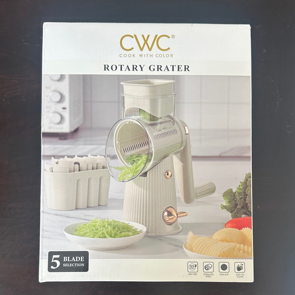 🆕 Cream Rotary Grater